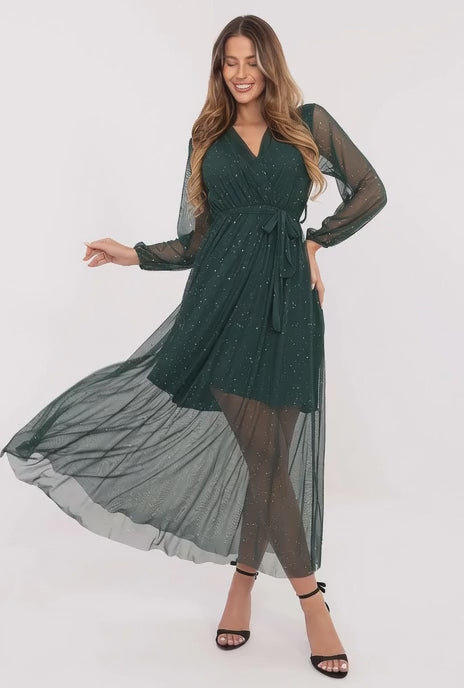 Gabrielle | Stardust Maxi Wrap Gown